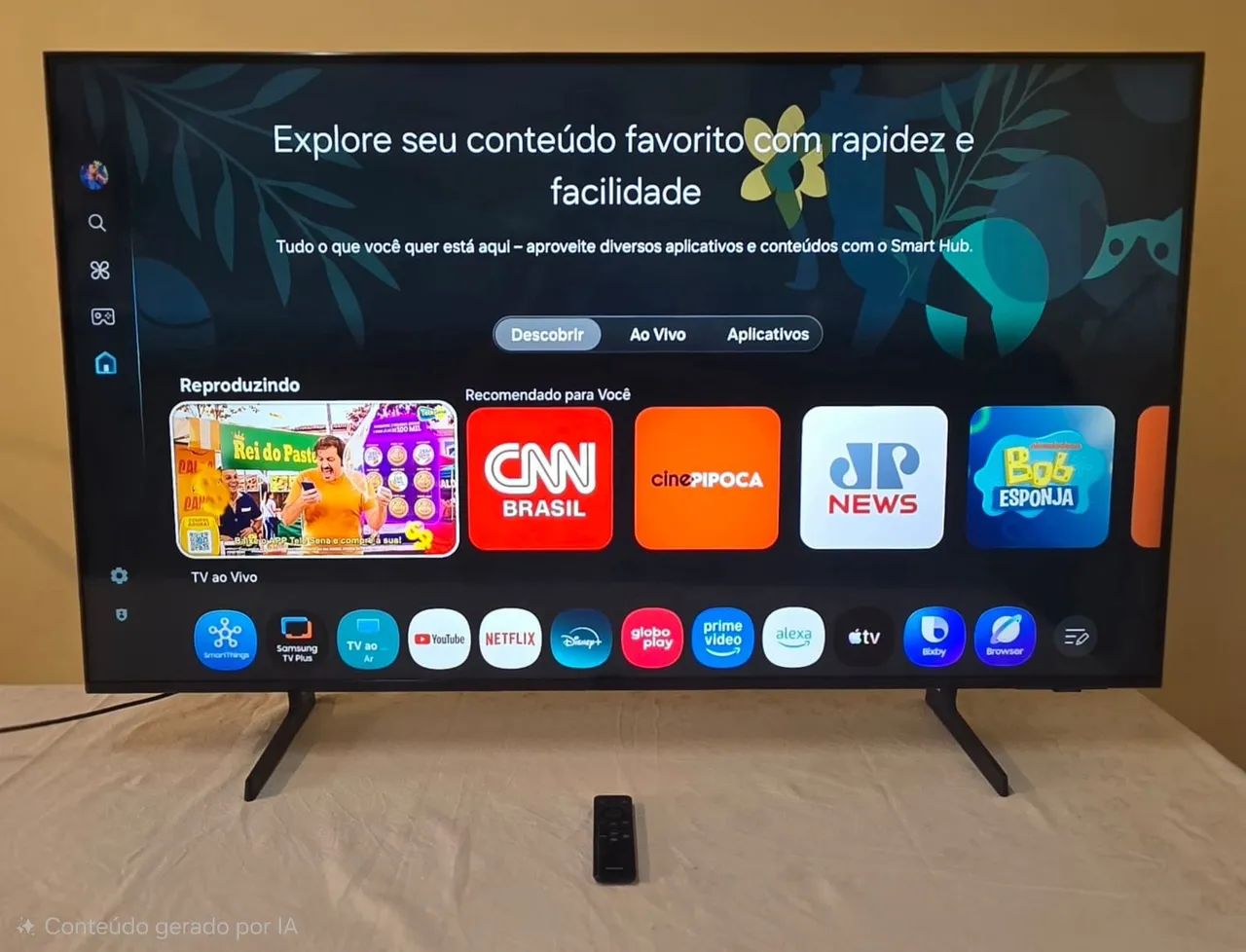 TV SAMSUNG LED ULTRA HD 4K SMART WI-FI 43 POLEGADAS 