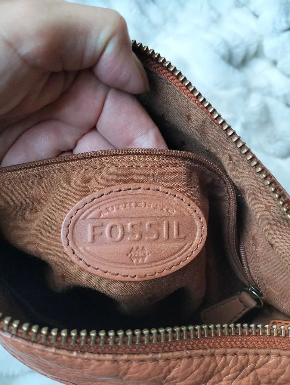 Bolsa de couro legítimo Fossil - Foto 4
