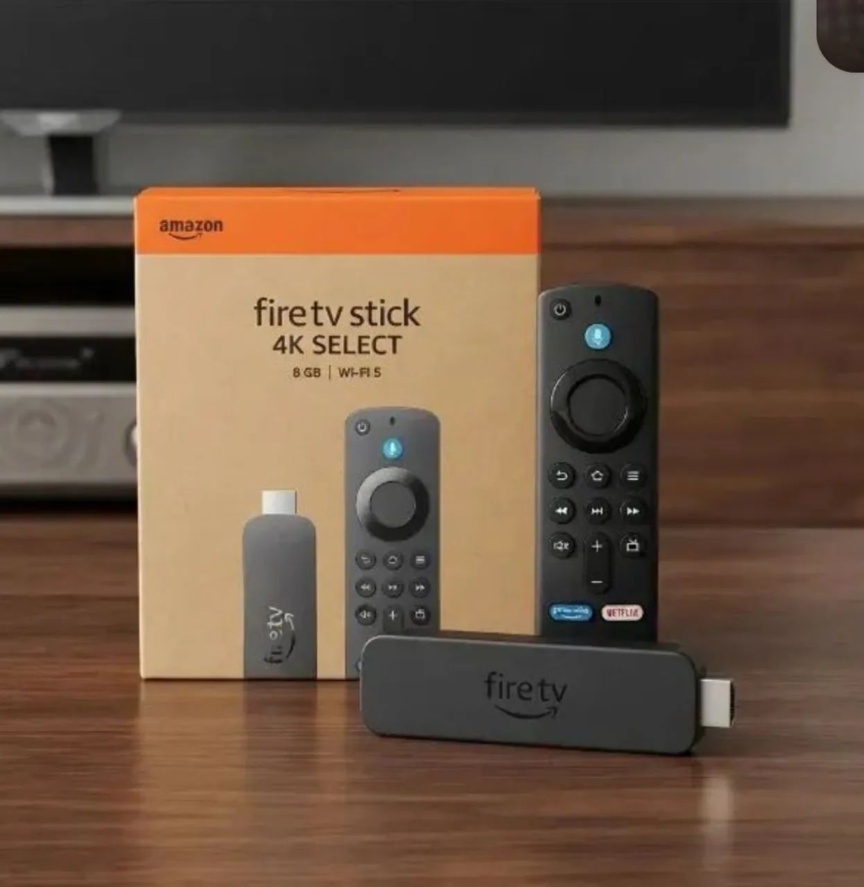 Fire Stick Amazon Fire 4k Select 8gb Wi-fi Controle Alexa
