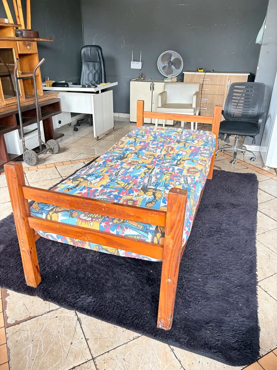 Cama solteiro de madeira (entrego )  - Foto 2