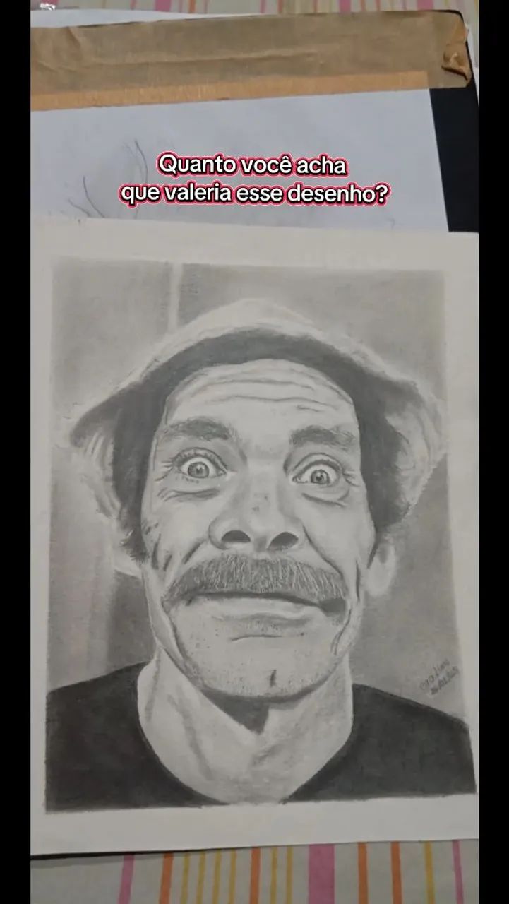 Desenho a lápis 80 reais 