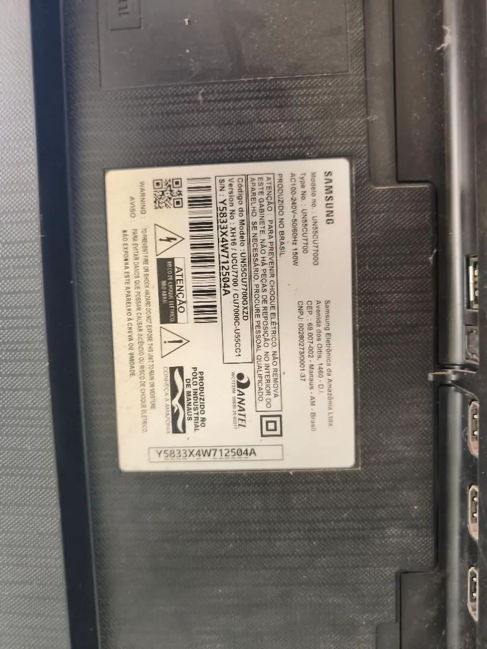 Tv 55 polegadas para peças Samsung  - Foto 4