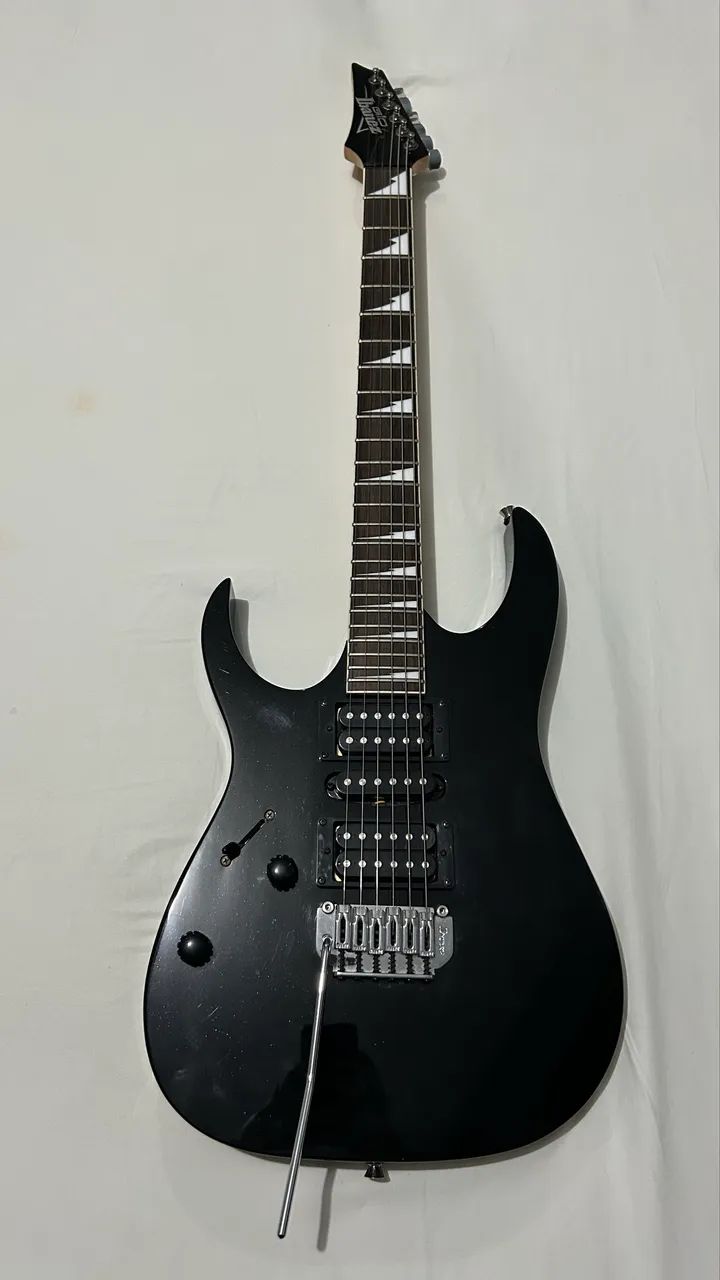 Guitarra Ibanez GIO GRG170DXL BKN Black Night Canhota - Foto 6
