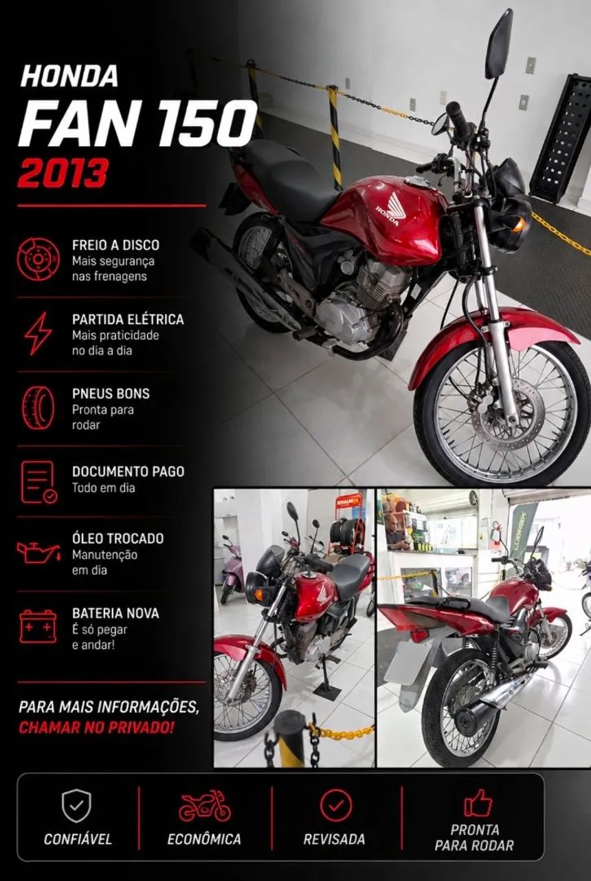 Vendo fan 150 2013