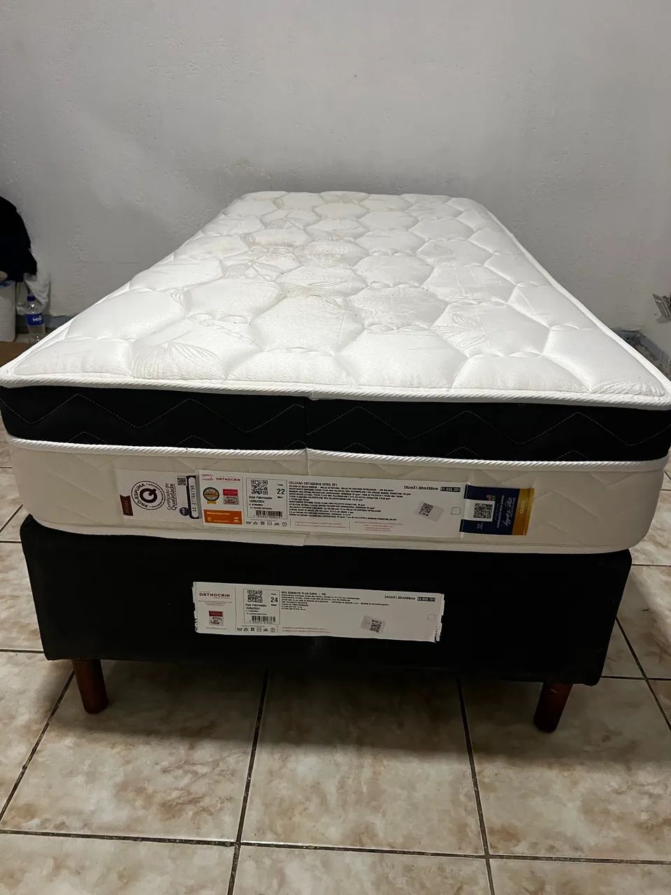 Cama Box Orthocrin + Colchão