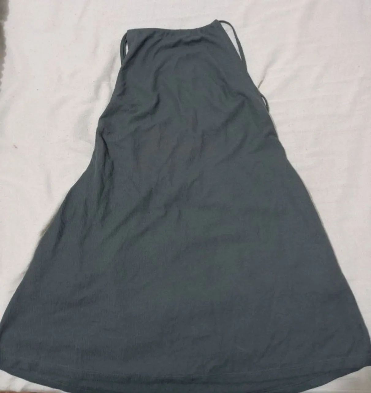 Vestido lela Brandão comfy curto cinza G - Foto 2