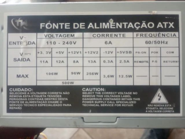 fonte de alimentação atx 500w  - Foto 5