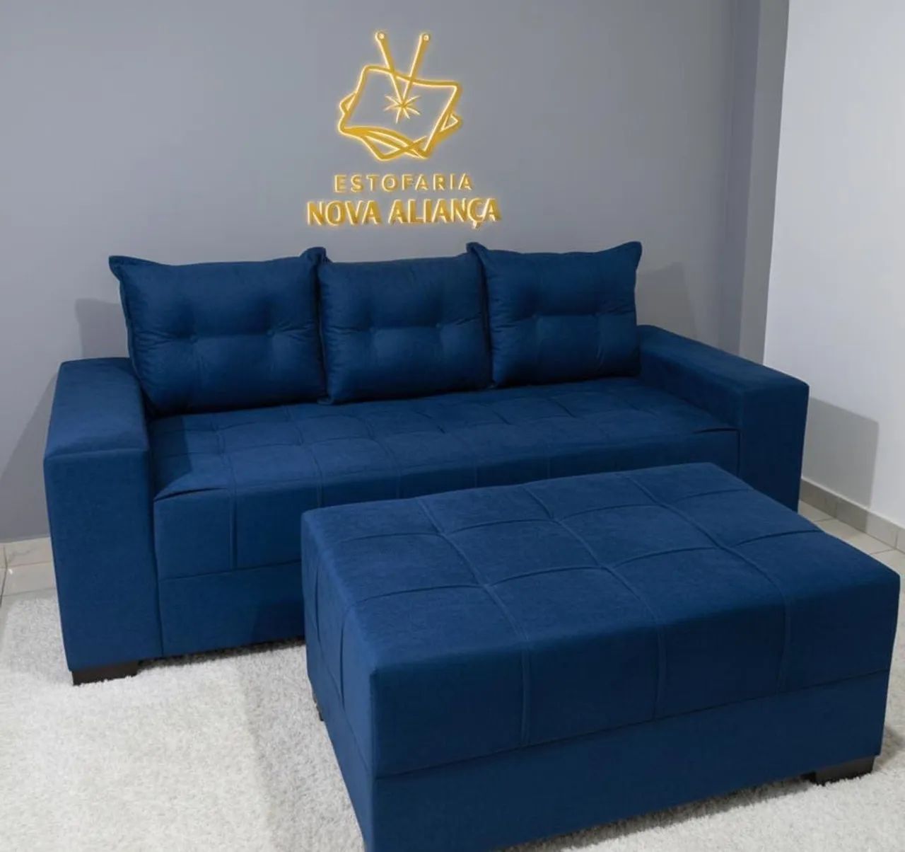 SOFÁ DE LUXO 3 LUGRES DIRETO DA FÁBRICA 