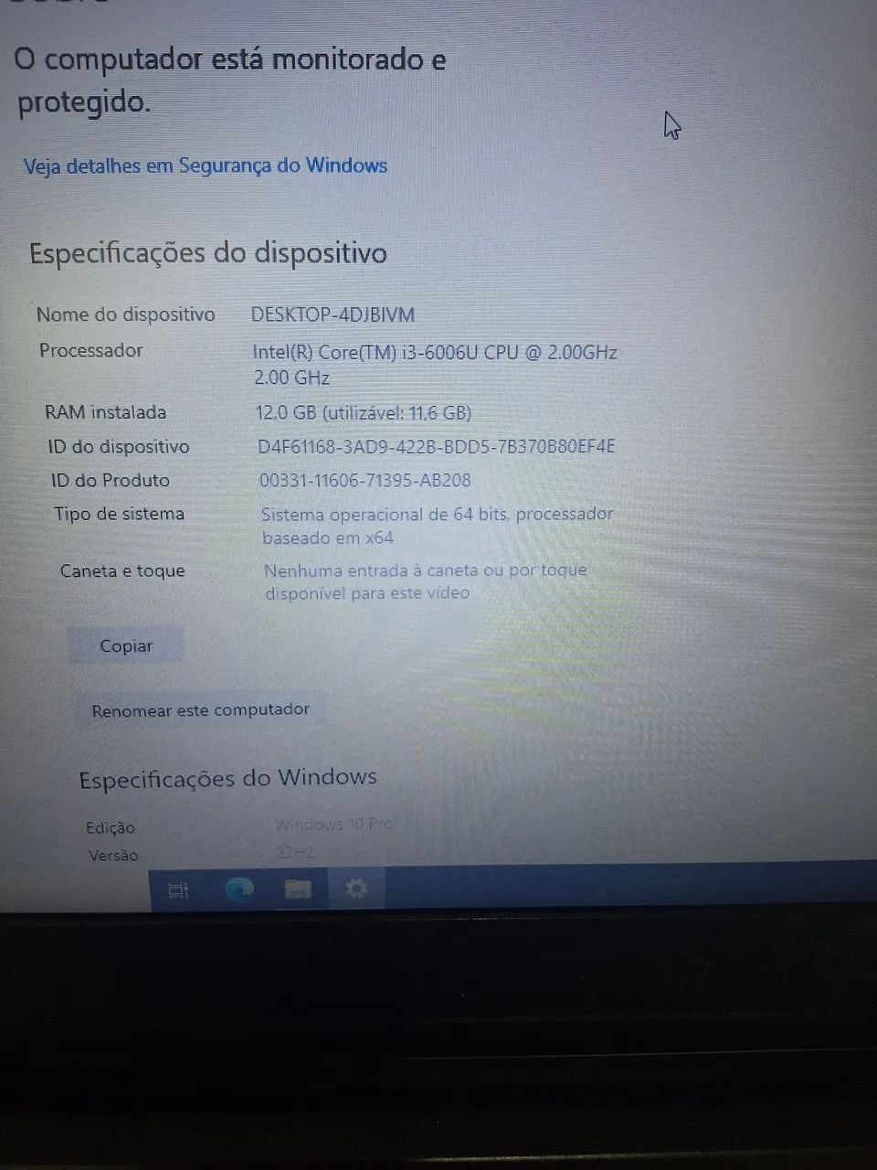 Notebook Lenovo core i3 6°geração 12gb ssd120-com garantia - Foto 4