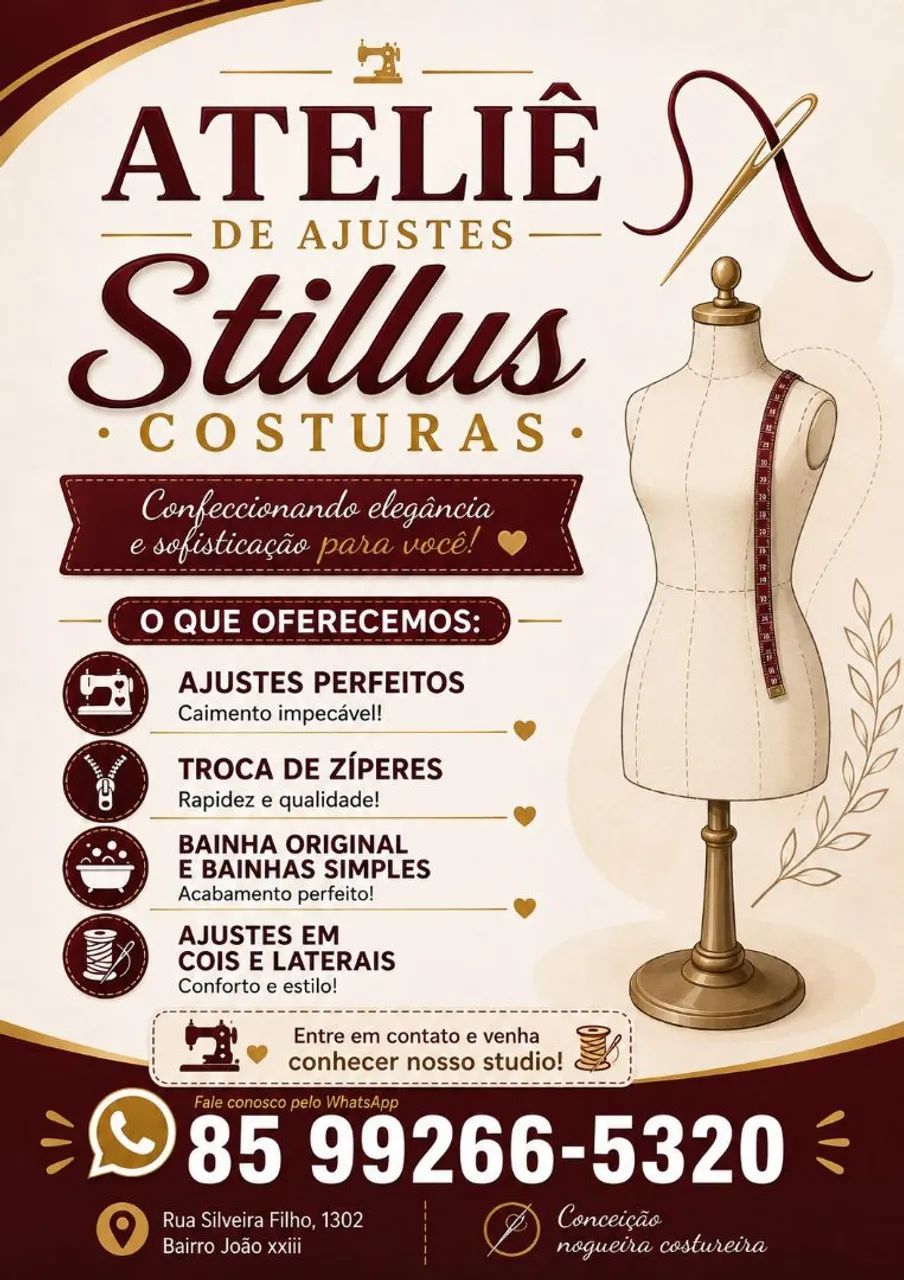 Ateliê de ajustes de costuras 
