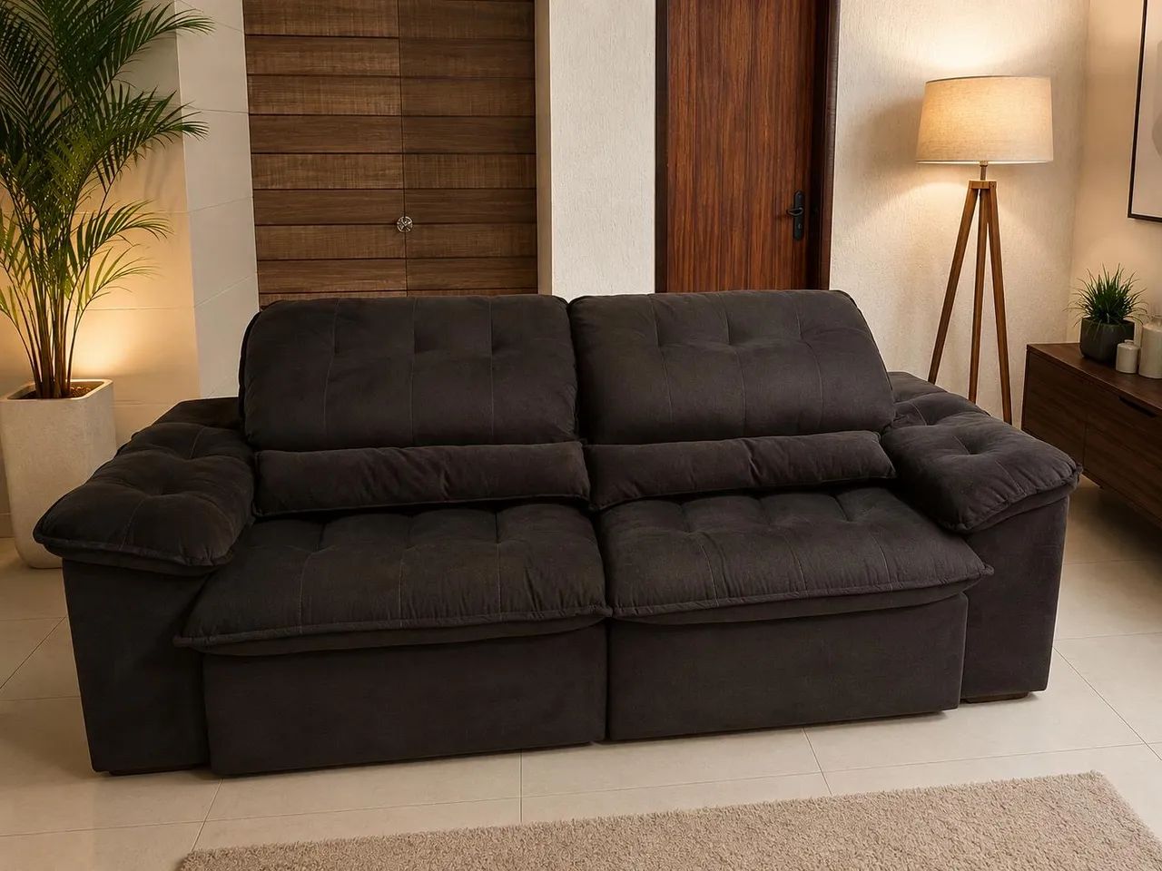 Sofá-cama Retrátil Reclinável - 2 lugares