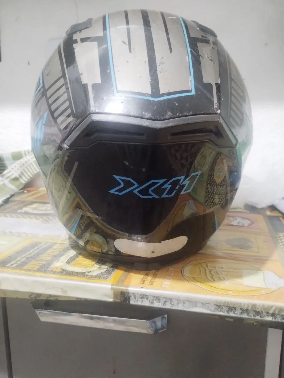 Capacete X11 com óculos  - Foto 3