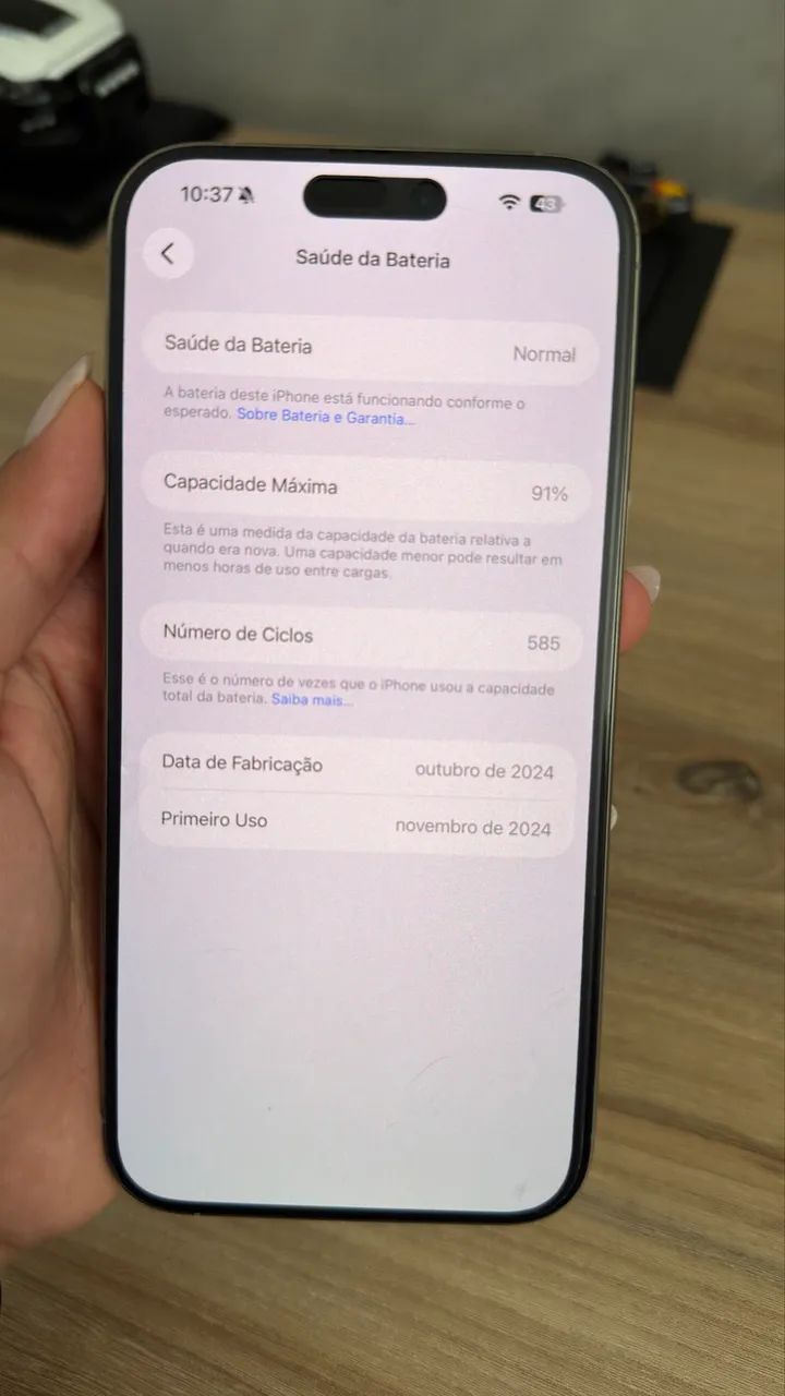 iPhone 16 pro Max - 256gb - 91% bateria - perfeito estado  - Foto 2