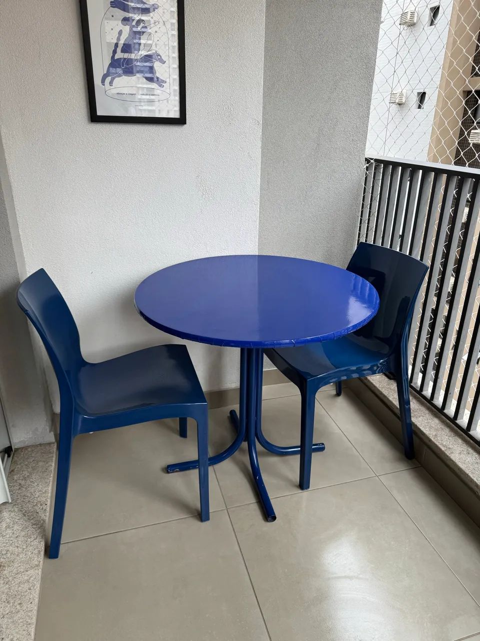 Mesa Azul 80cm