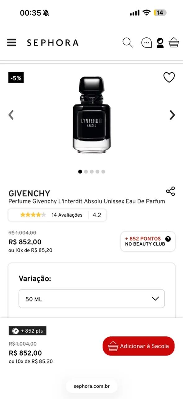 Perfume Givenchy Linterdit Absolu - Foto 3