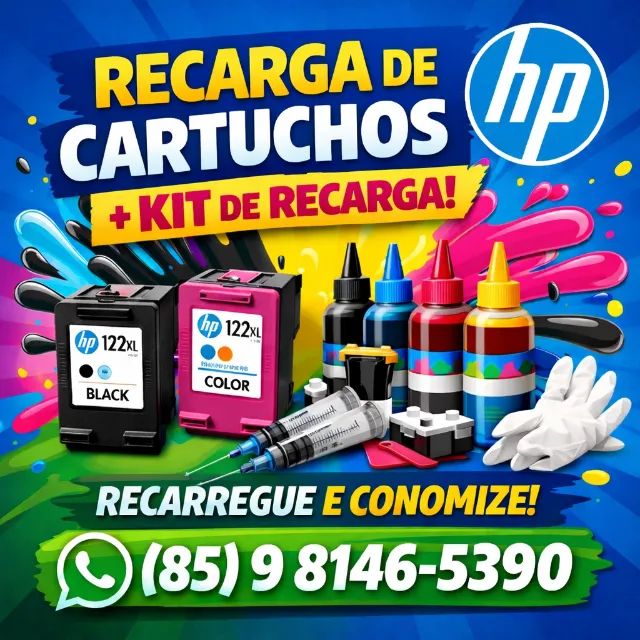 Recarga De Cartuchos HP. Kit De Recarga. HP 667 HP 662 HP 664 HP 60 HP 62 HP 122