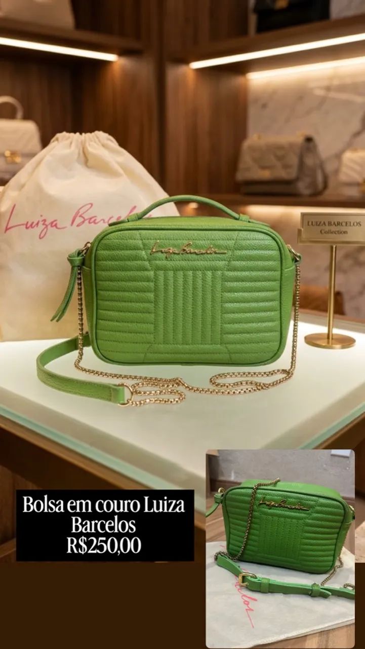 Bolsa em couro Luiza Barcelos 