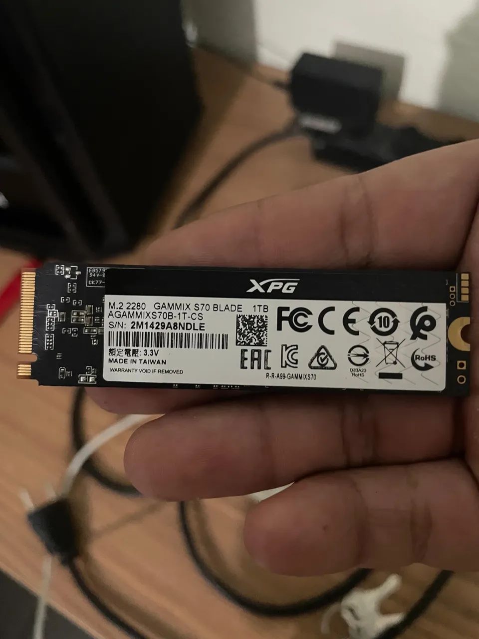 SSD NVME 1TB XPG S70 Blade Gen 4x4