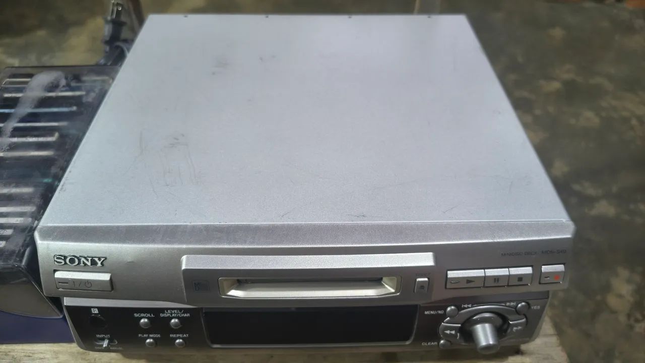 MiniDisc SONY MDS- S40 MALAYSIA + 20 mídias MD. - Aparelhos de