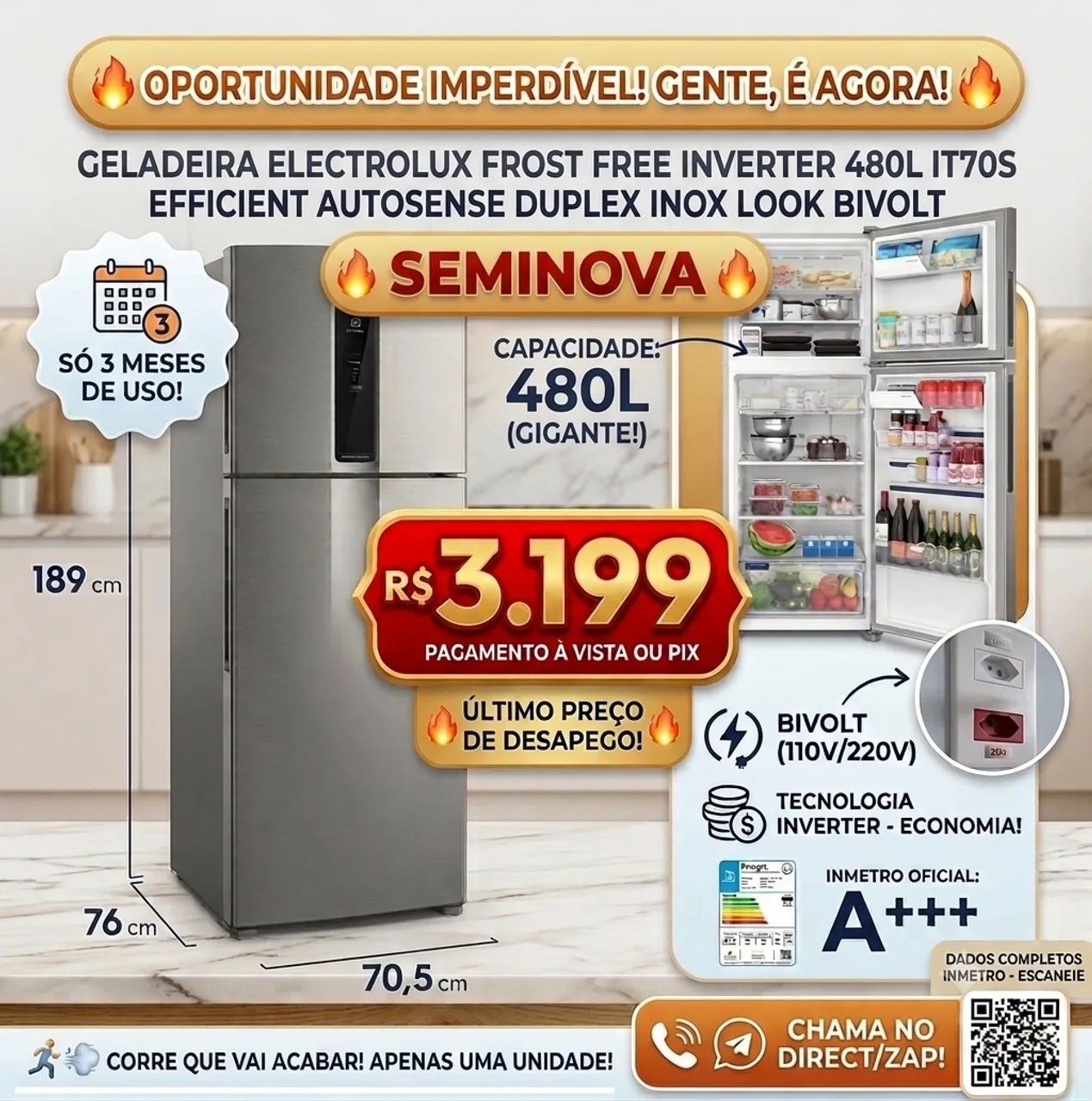 Geladeira Eletrolux  - Foto 4