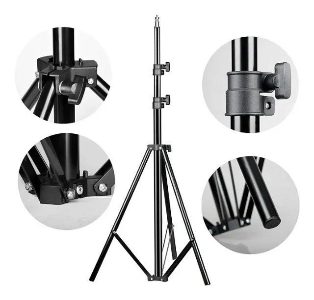 Kit  Led Ring Light Tripé Suporte Celular  - Foto 6