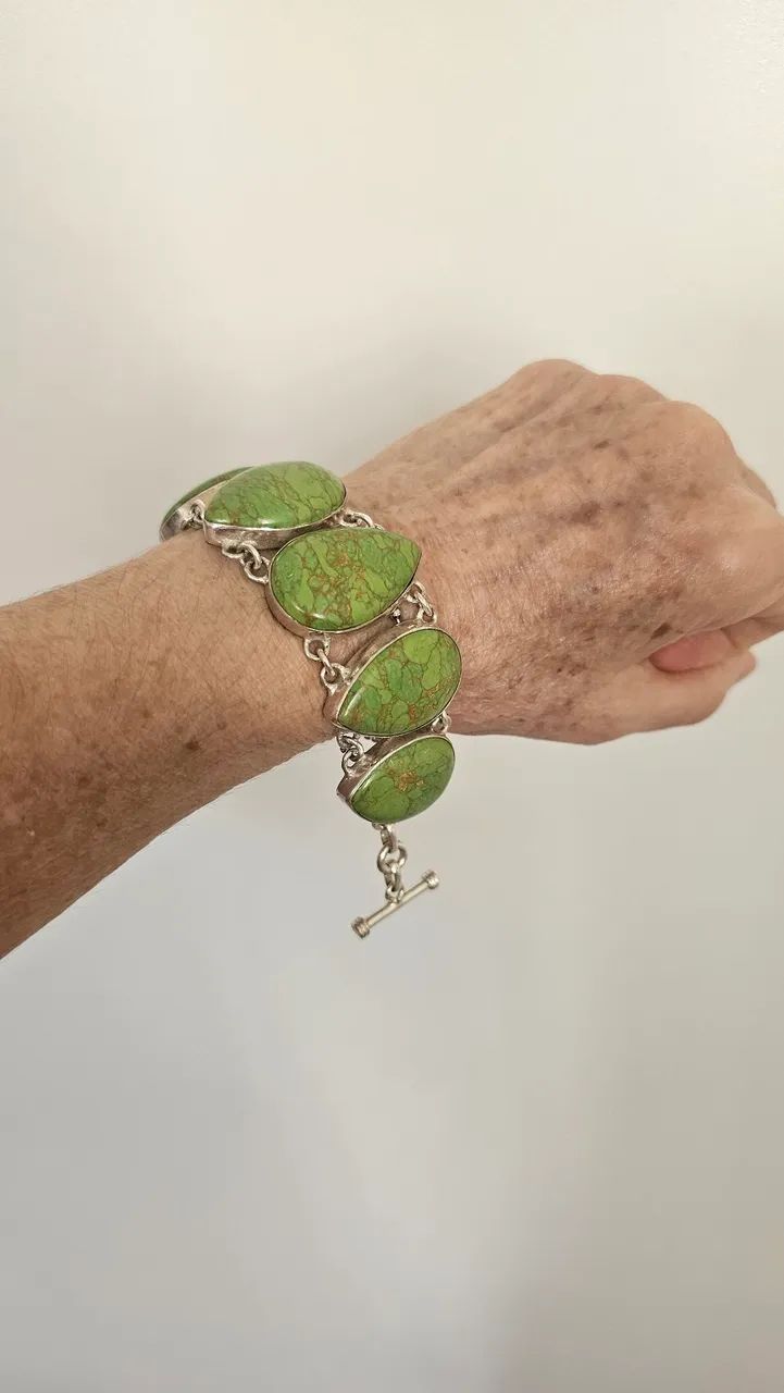 Pulseira Turquesa Verde mais anel - Foto 4
