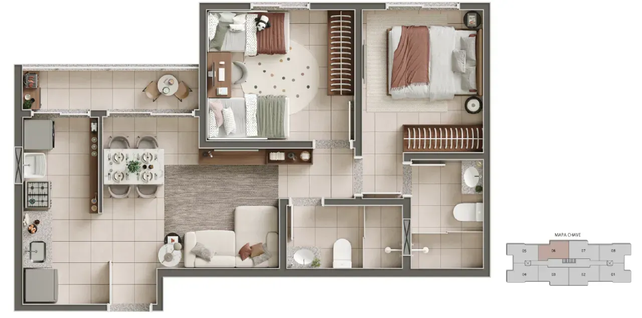 PLANTA 53m²