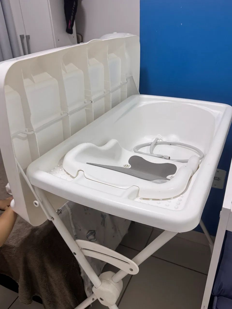 Banheira com trocador