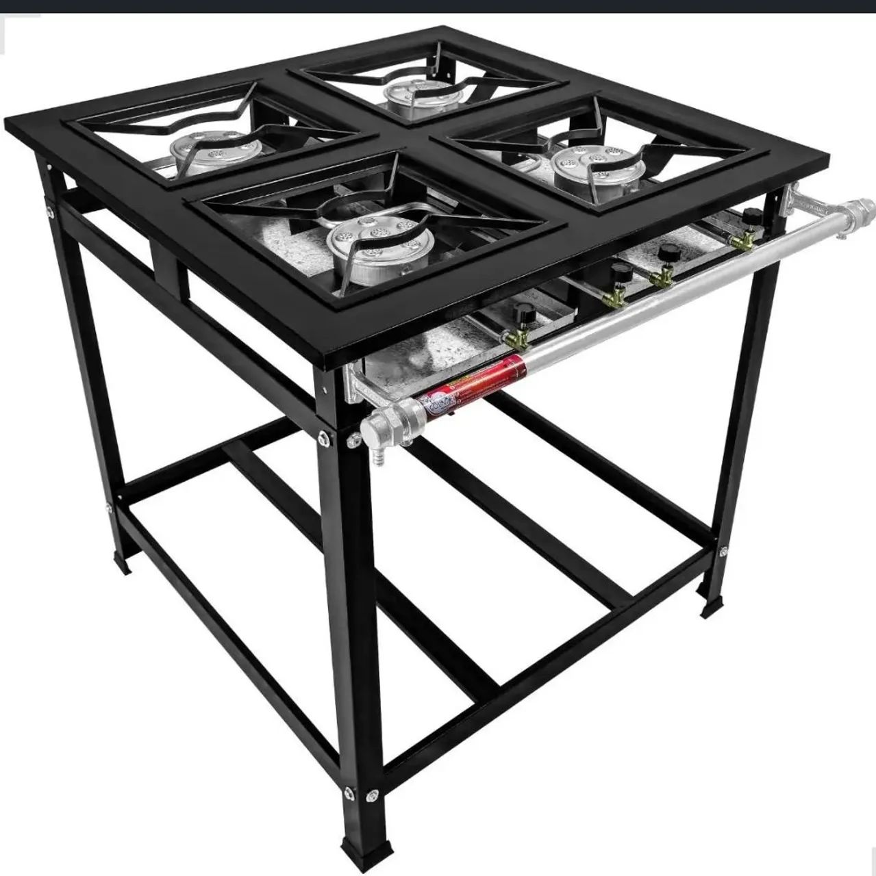 Fogão alta pres. 4 bocas industrial cozinha gourmet  NOVO