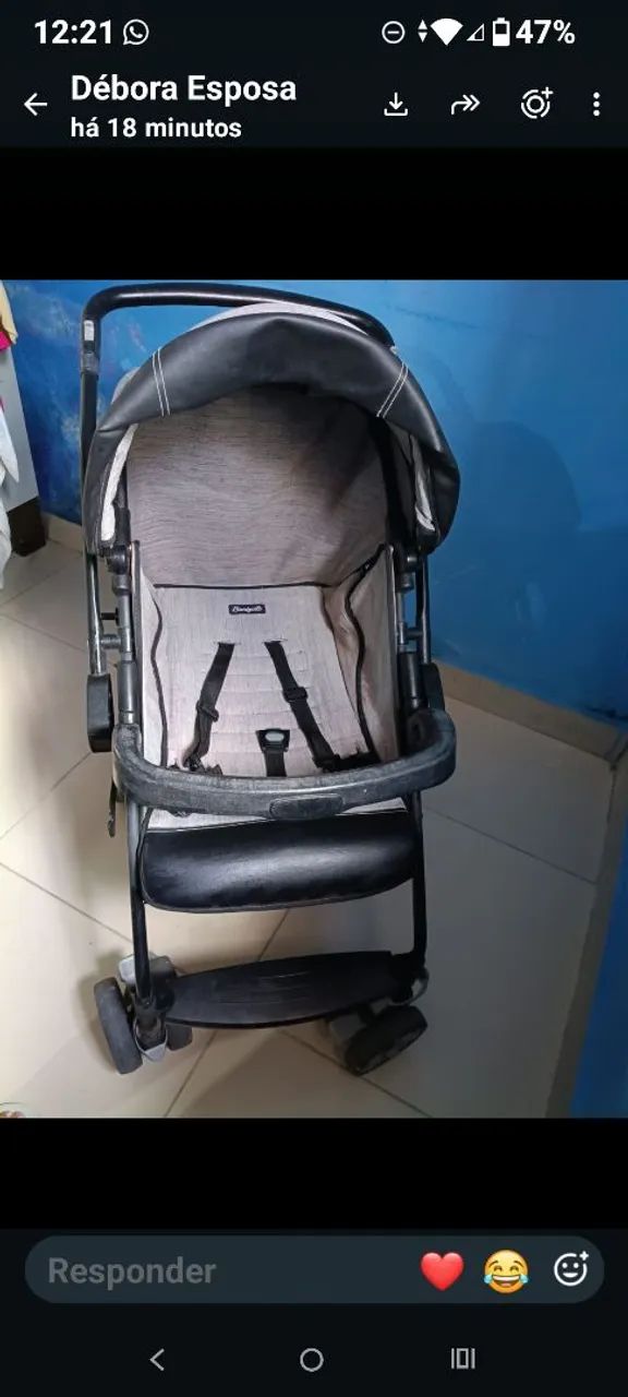 Carrinho de Bebê,Marca Burigotto  - Foto 2