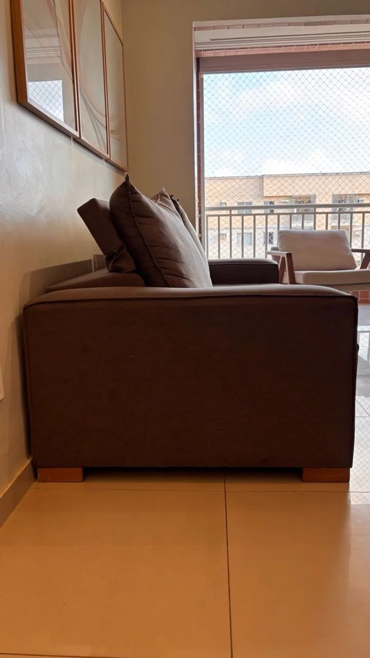 Vendo Sofá Retrátil E Reclinável  2,0 m em ótimo estado.  - Foto 2