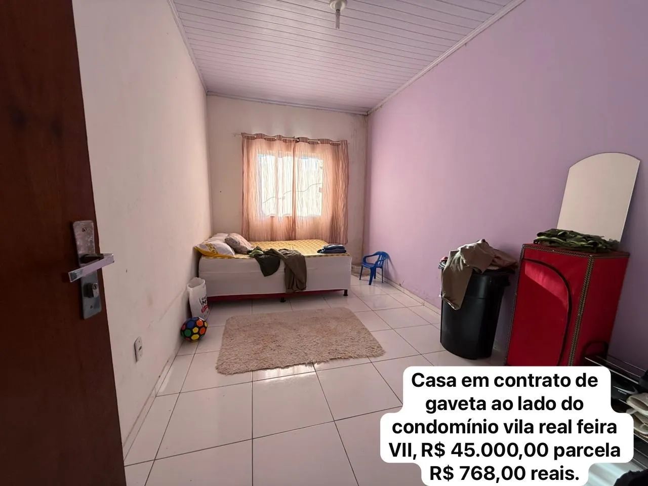 Casa no feira VII ao lado do condomínio  vila real contrato de gaveta - Foto 6