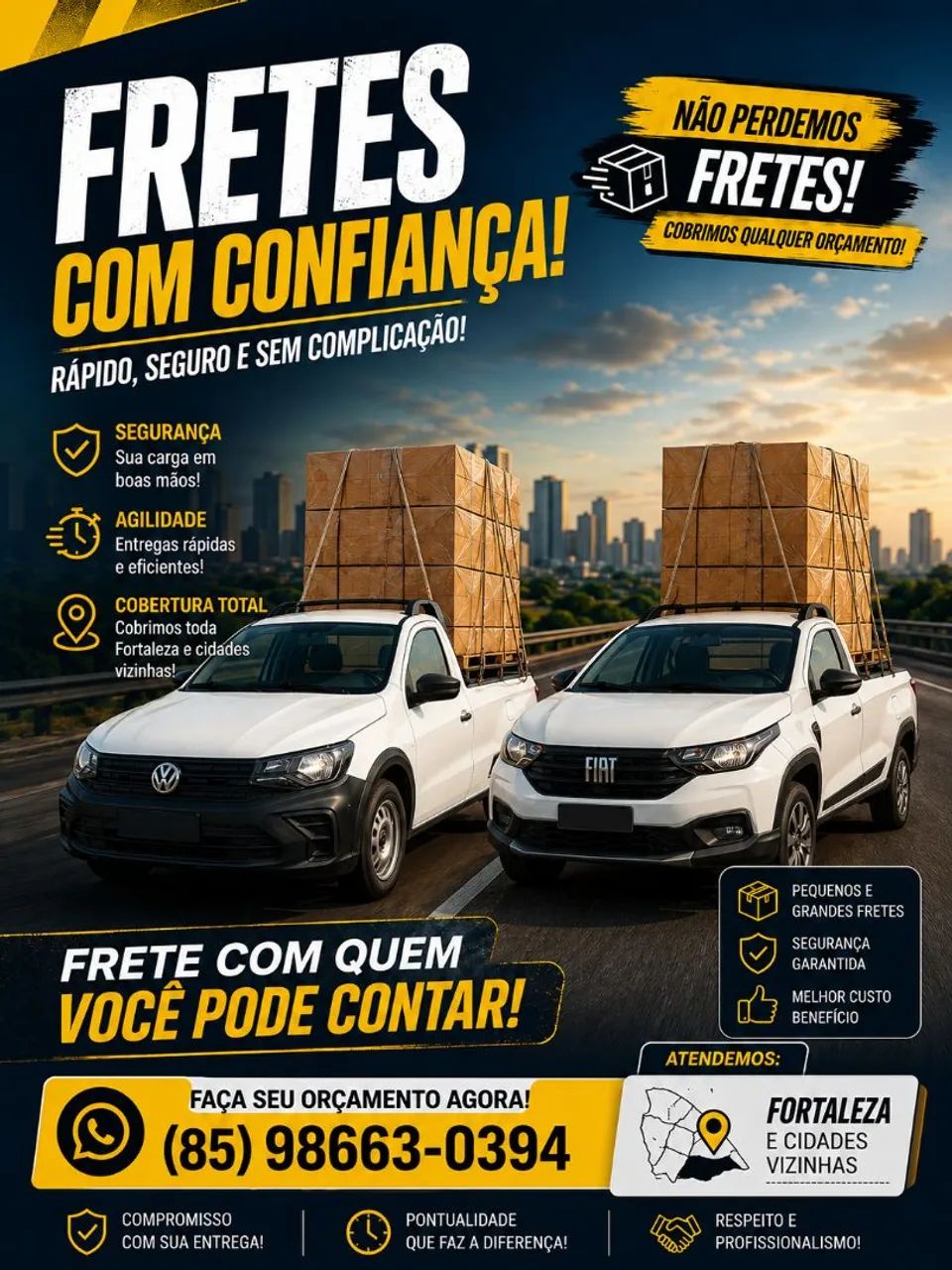 FRETES EM FORTALEZA E REGIÃO ?<br>