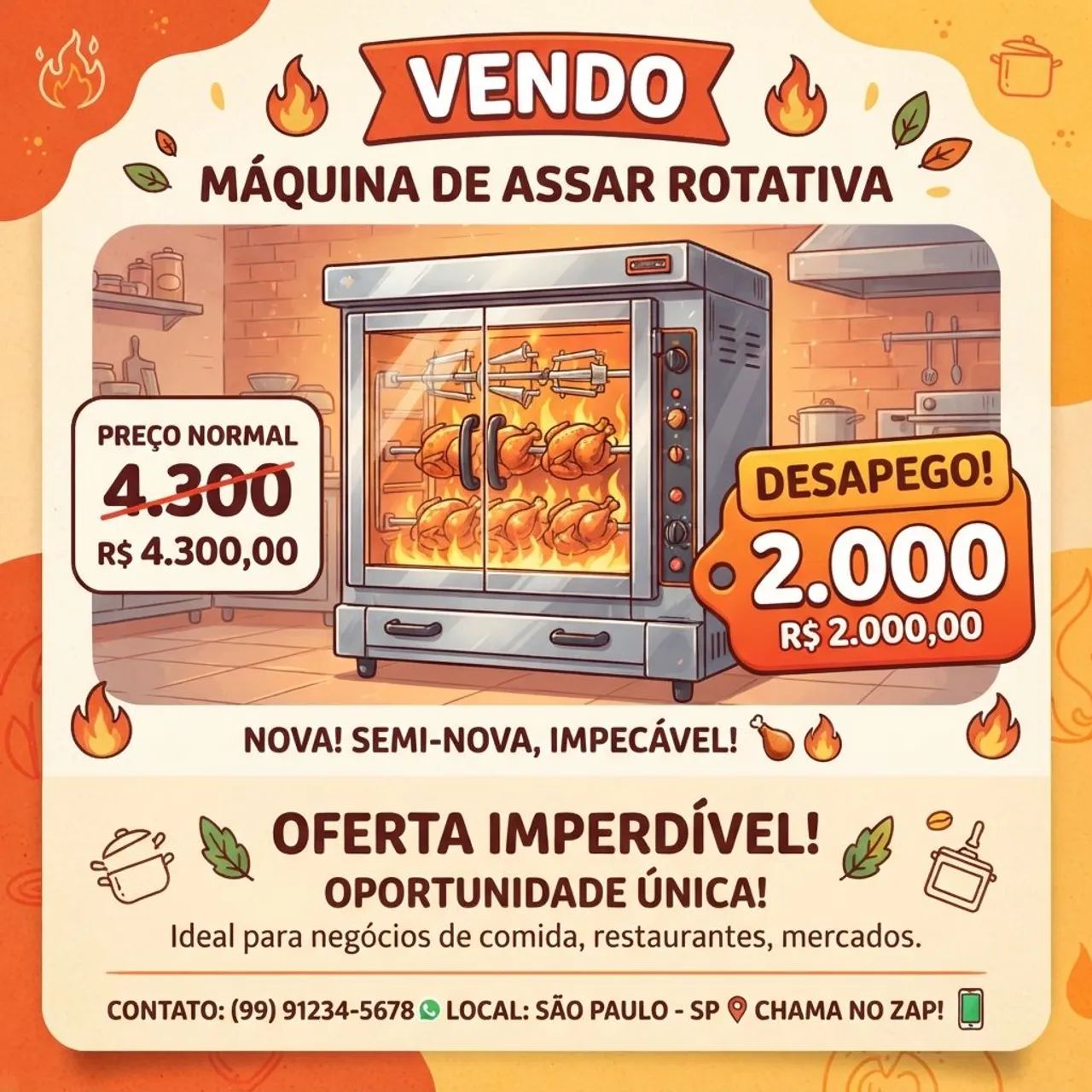 Máquina de Assar Frango ? 