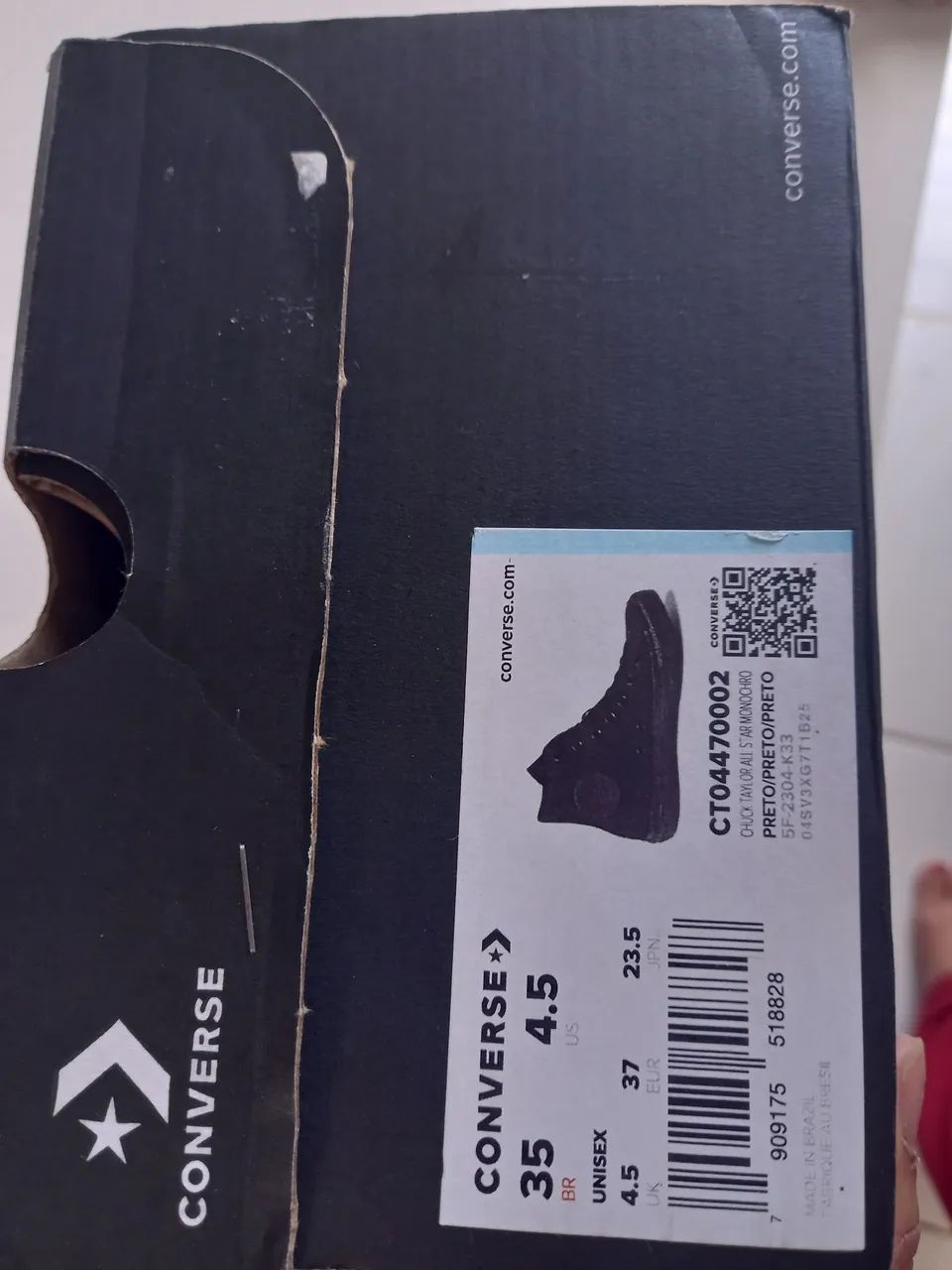 All star preto, tam 35 - Foto 4