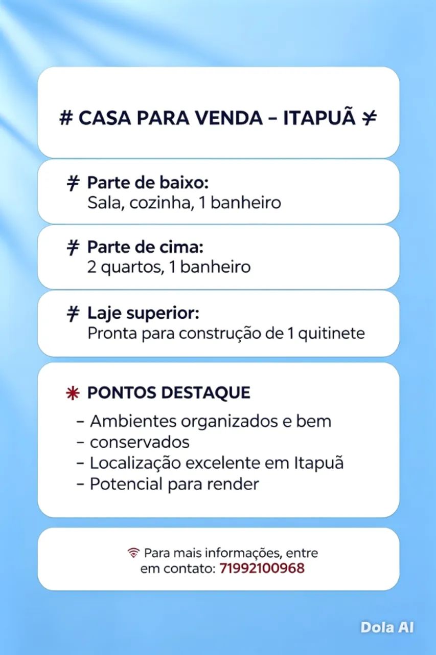 Vendo uma casa em itapua 
