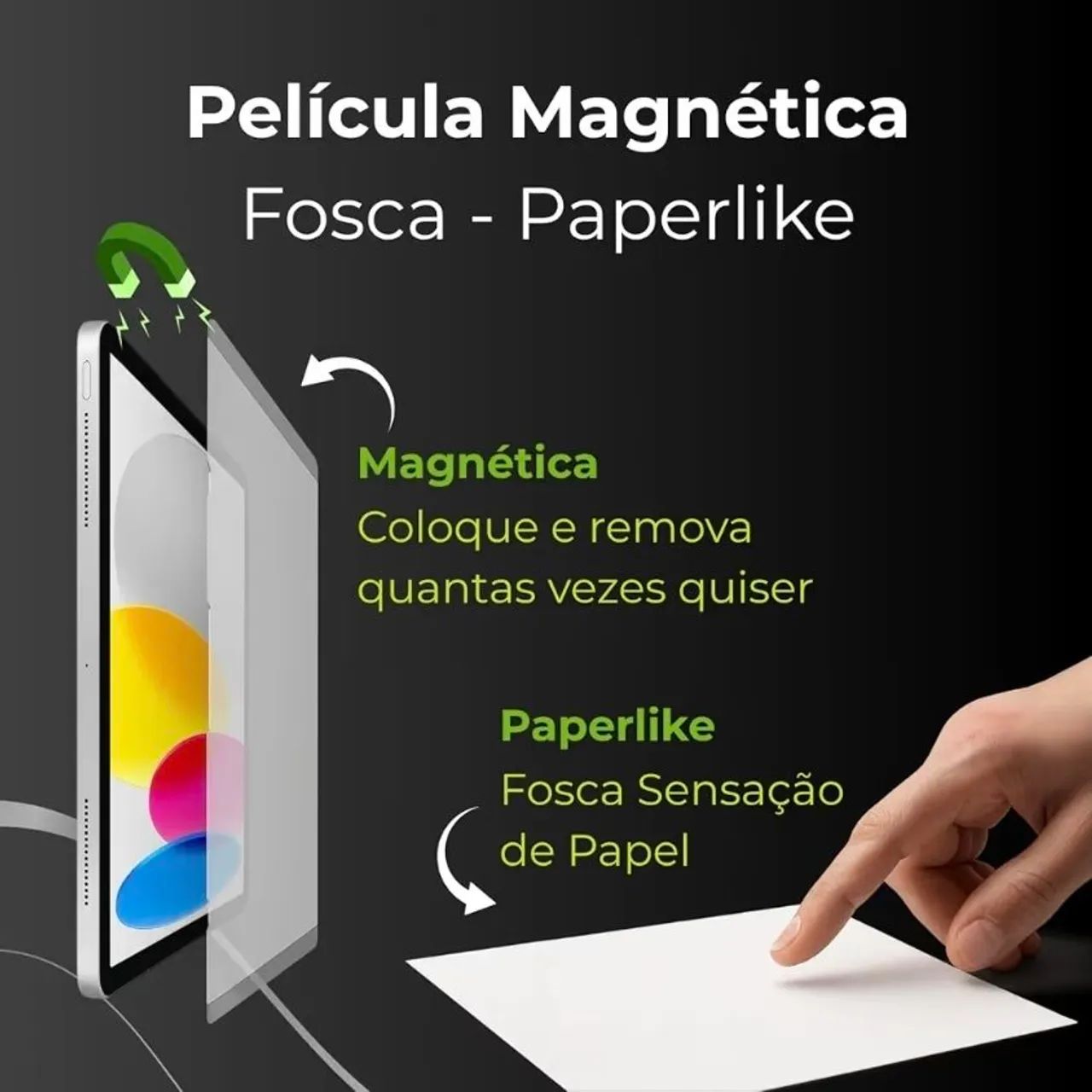 Película Magnética Paperlike para iPad 10ª e Ipad 11ª geração - Foto 2