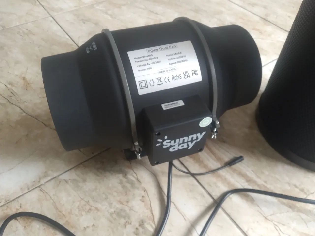 Exaustor Sunnyday para Saída de Ar + Filtro de Carvão - Foto 5