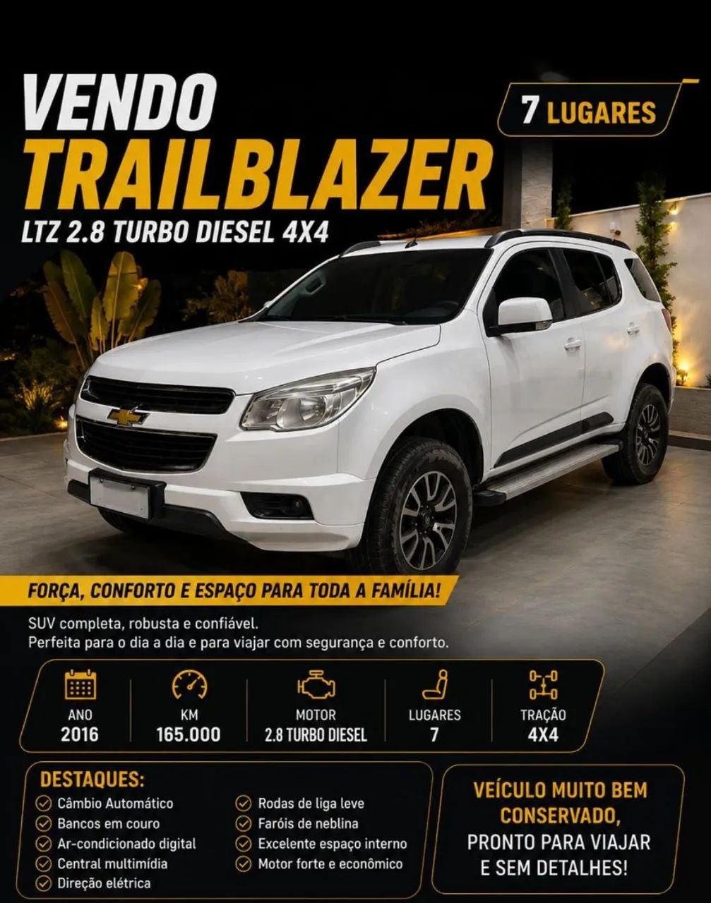 Chevrolet Trailblazer TRAILBLAZER LTZ 2.8 CTDI Diesel Aut. 2016