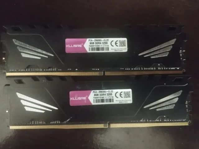 Memória RAM 2x8 3200MHZ