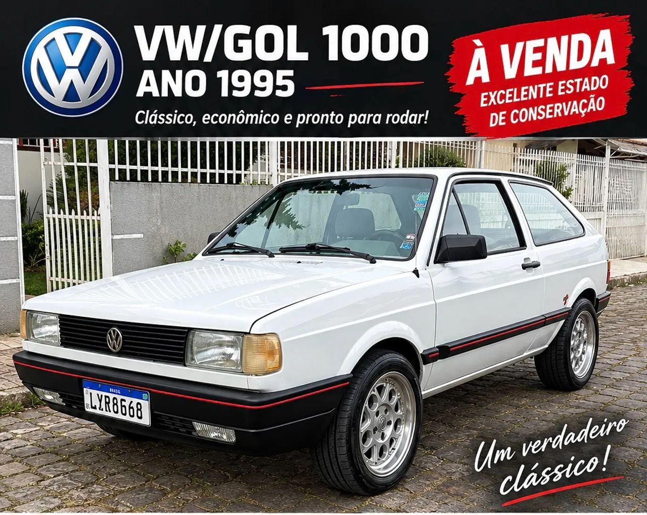 Volkswagen Gol Geração I 1000 2P 1995