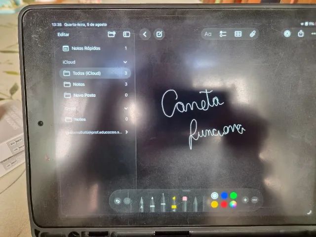 ? iPad 9ª Geração 64 GB + Teclado + Caneta + Acessórios<br> - Foto 4