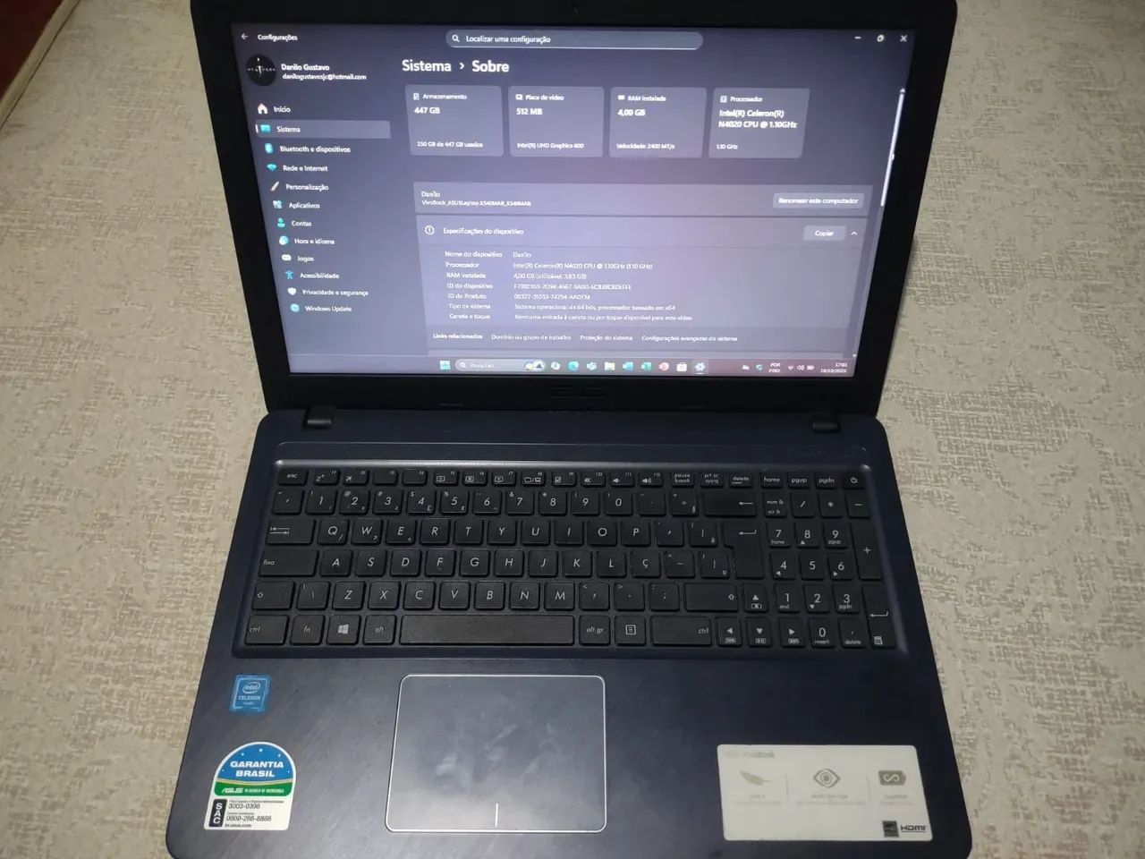 Notebook Asus - Foto 2