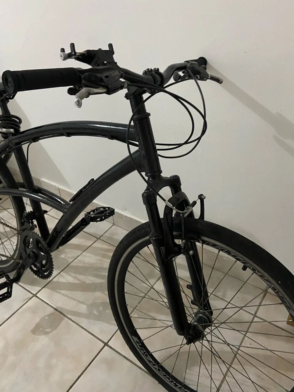 Bicicleta Preta - Estado bom ARO 29 - Foto 4