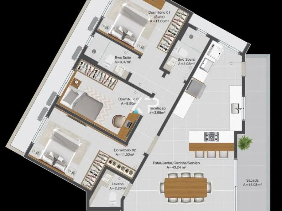 Apartamento Pagani à venda 3 quartos | XP2067 - Foto 5