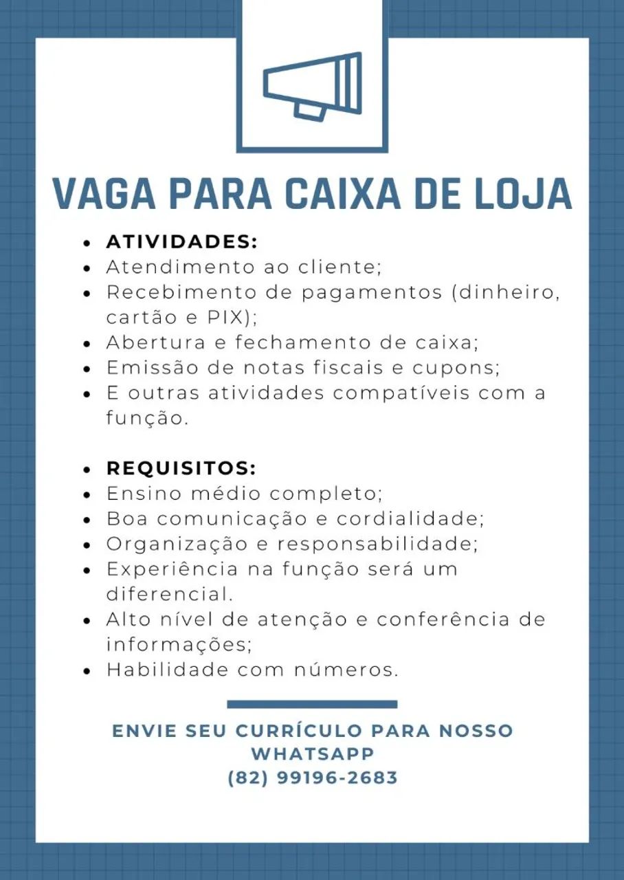 VAGAS DE EMPREGO - CONTRATAÇÃO - Foto 4