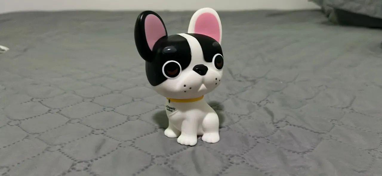 Boneco Colecionável Buldogue Francês - Miniatura Decorativa
