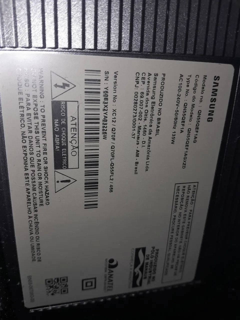 Smart tv SANSUNG 55". QLED 7 meses de uso. - Foto 2
