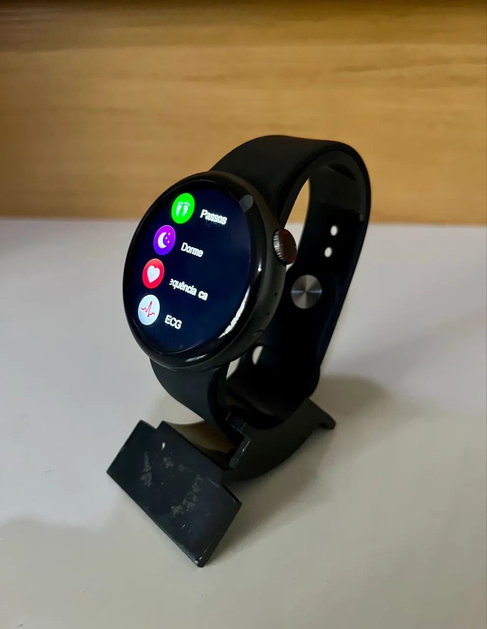 Smartwatch Relógio Inteligente Redondo Premium - Design Elegante e Moderno - Foto 4