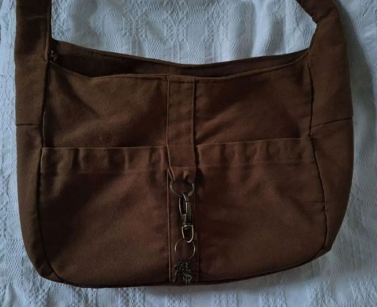 bolsa transversal y2k marrom  - Foto 2